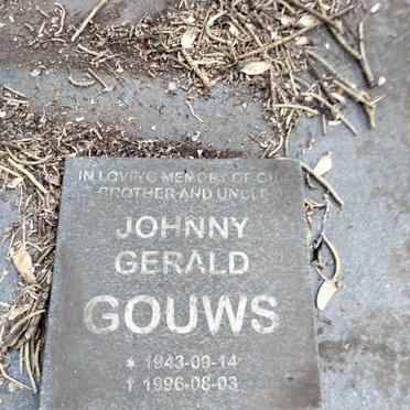 GOUWS Johnny Gerald 1943-1996