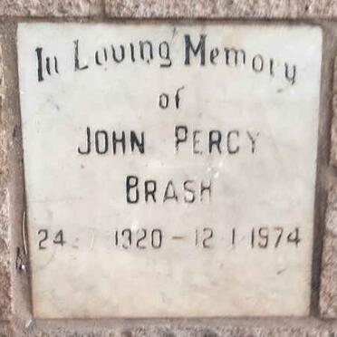 BRASH John Percy 1920-1954