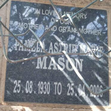 MASON Pamela Astrid Marie 1930-2006