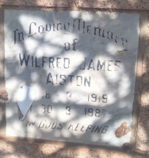 AISTON Wilfred James 1919-1987