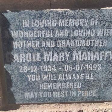 MAHAFFY Carole Mary 1934-1993