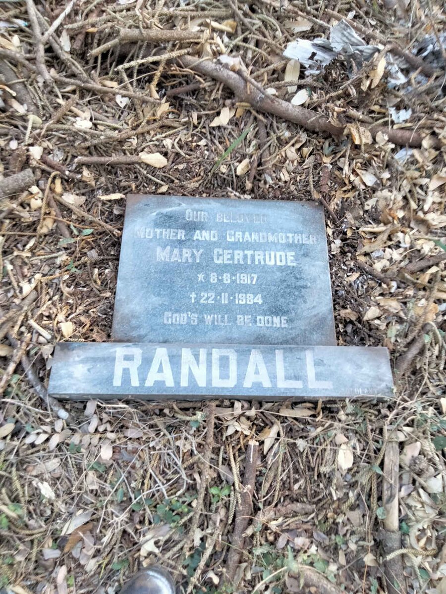 RANDALL Mary Gertrude 1917-1984