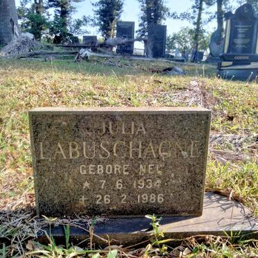 LABUSCHAGNE Julia nee NEL 1934-1986