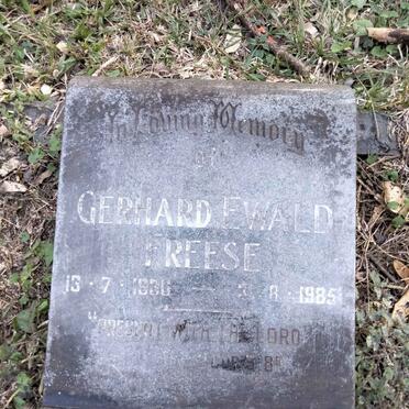 FREESE Gerhard Ewald 1936-1985