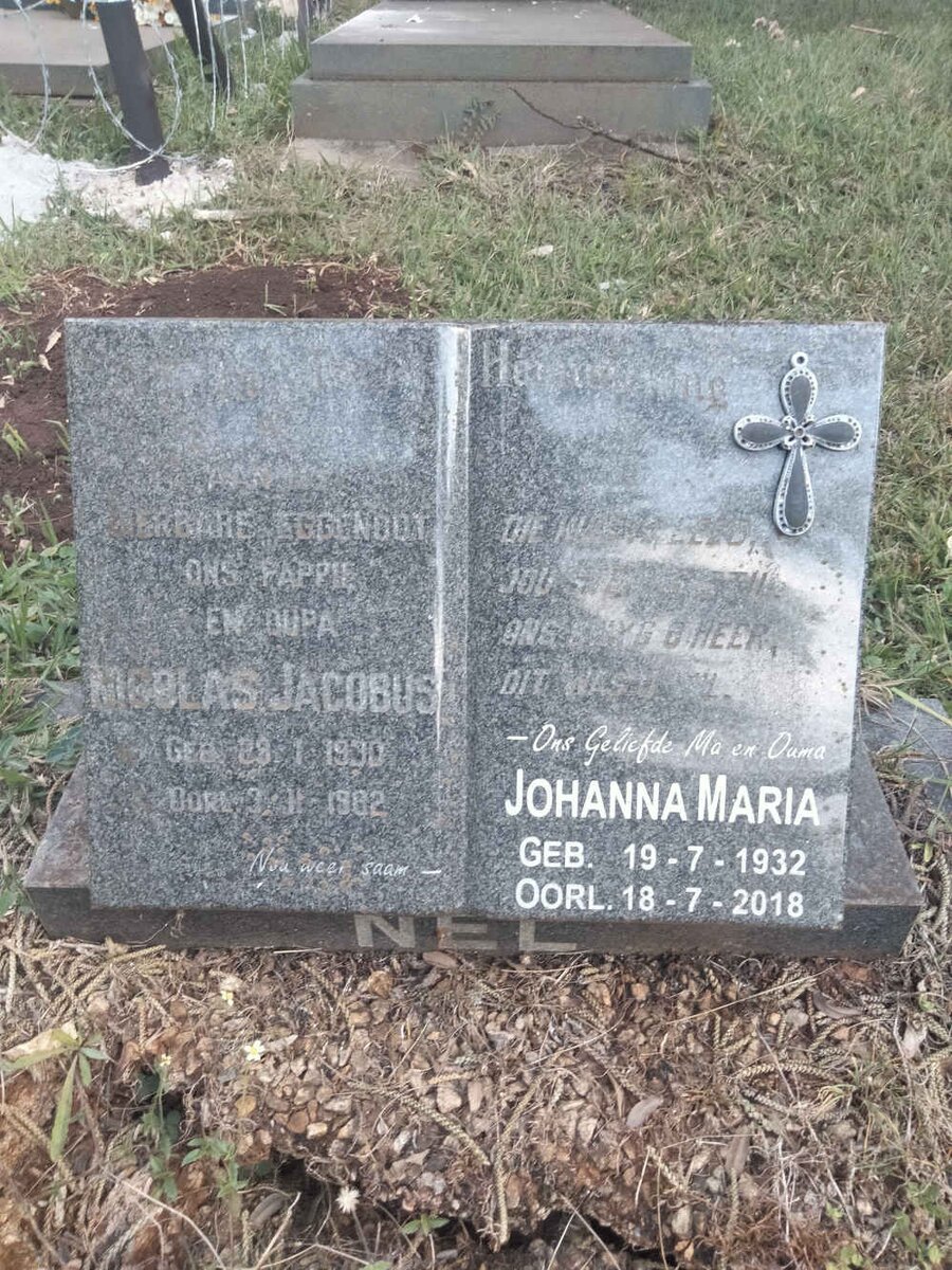 NEL Nicolas Jacobus 1930-1982 & Johanna Maria 1932-2018