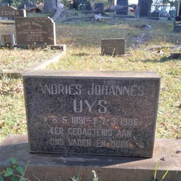 UYS Andries Johannes 1891-1986