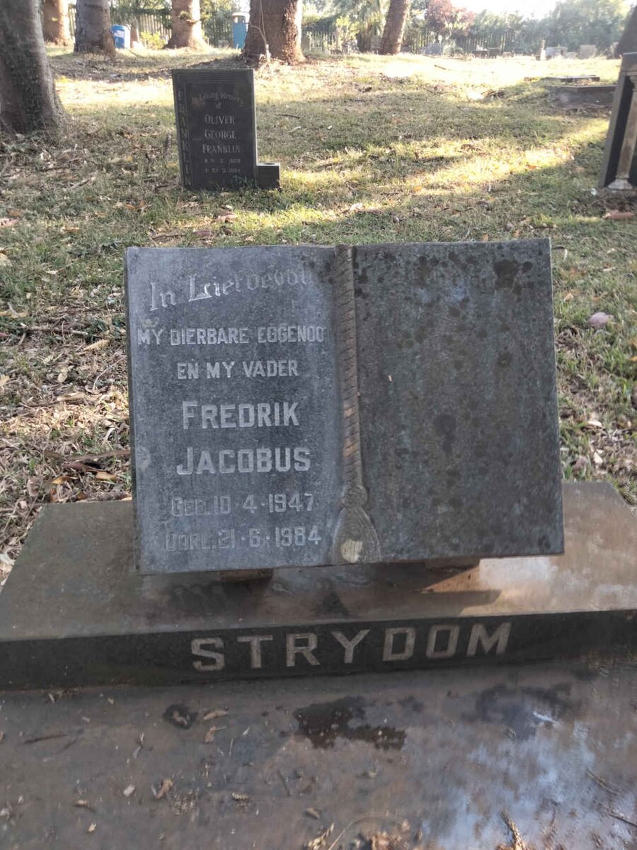 STRYDOM Fredrik Jacobus 1947-1984