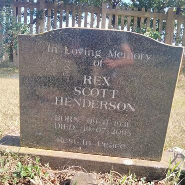 HENDERSON Rex Scott 1931-2005