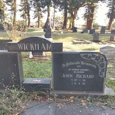 WICKHAM John Richard 1935-1985