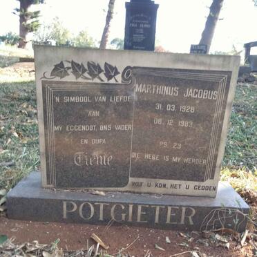 POTGIETER Marthinus Jacobus 1928-1983