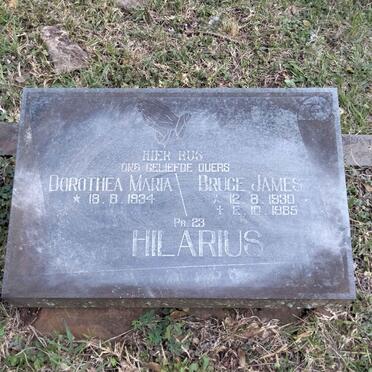 HILARIUS Bruce James 1930-1985 & Dorothea Maria 1934