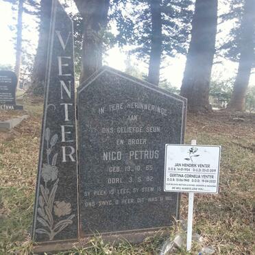 VENTER Nico Petrus 1965-1982