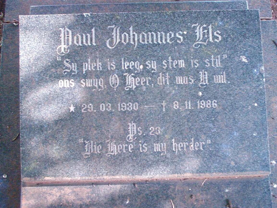 ELS Paul Johannes 1930-1986