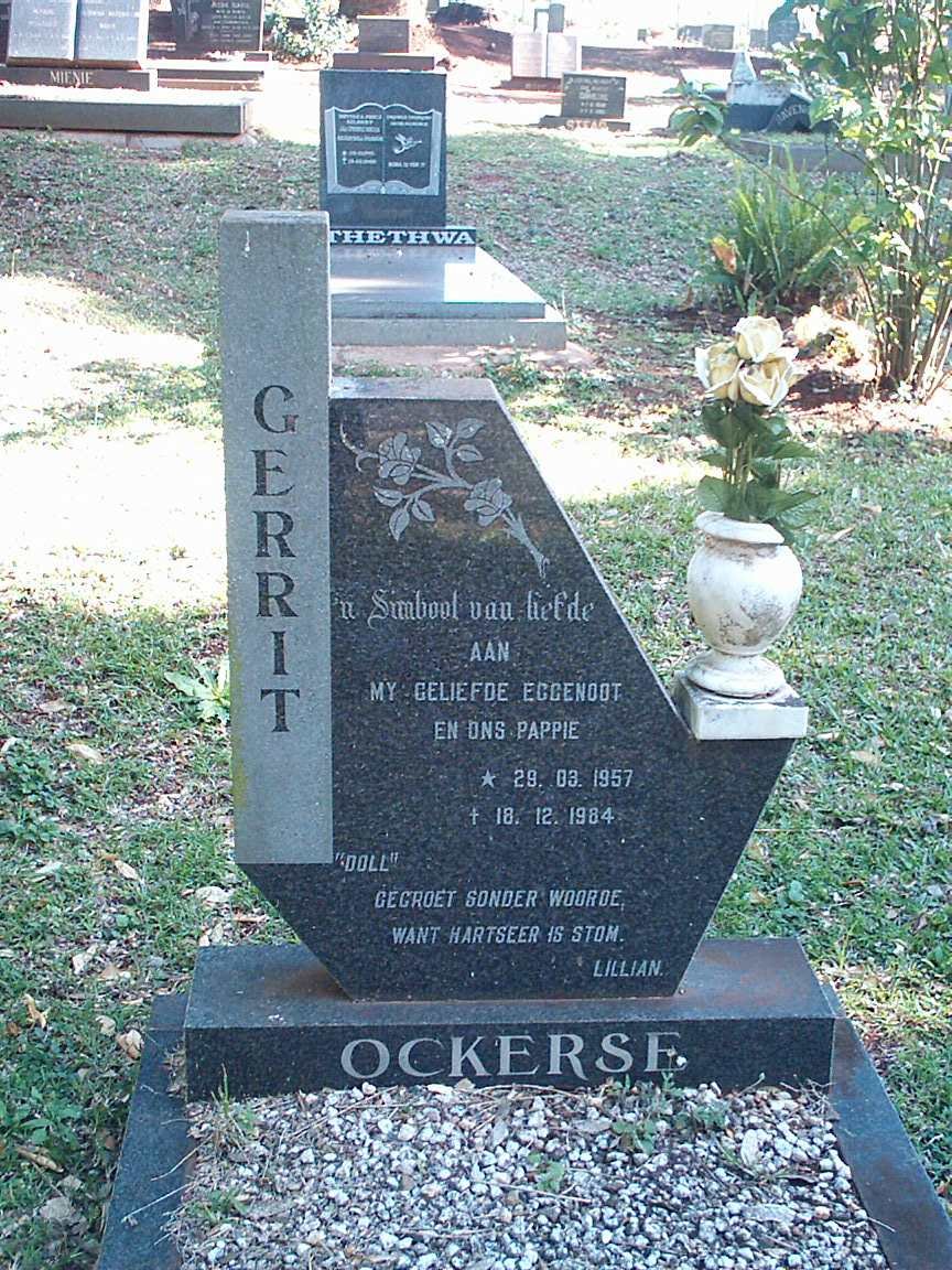 OCKERSE Gerrit 1957-1984