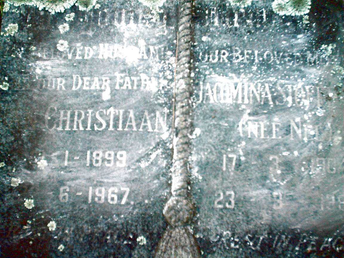 ROOYEN Christiaan, van 1899-1967 &amp; Jacomina S.  NEL 1904-