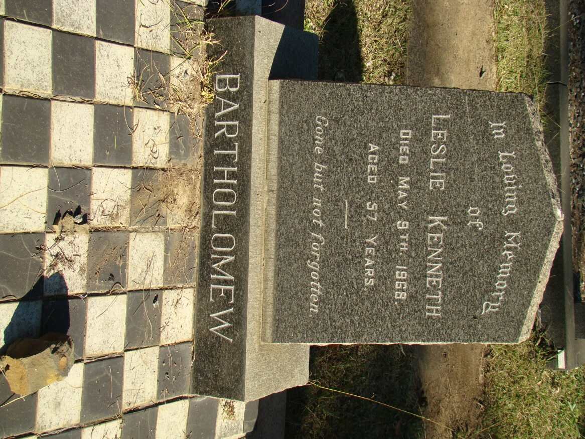 BARTHOLOMEW Leslie Kenneth -1968