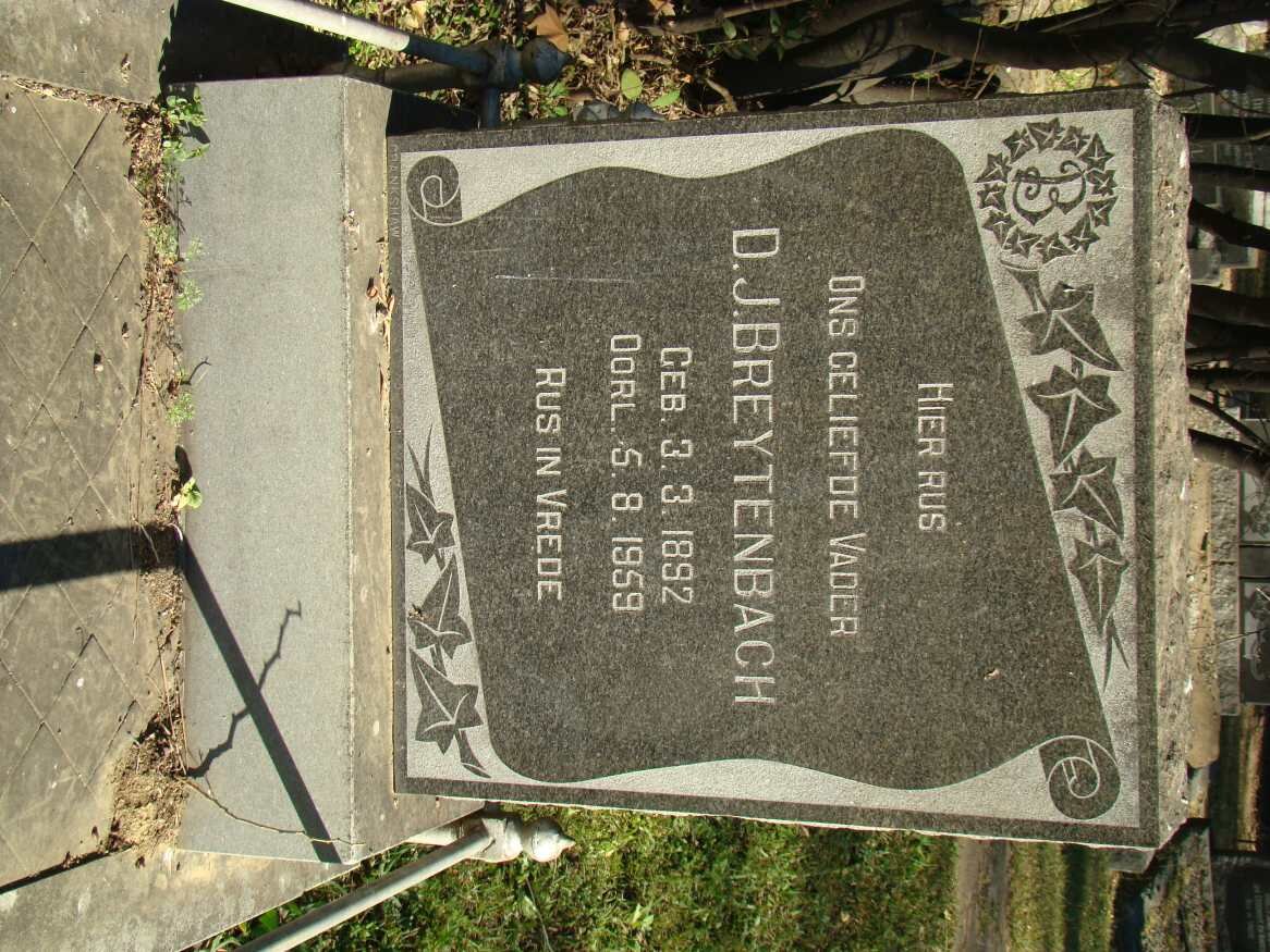 BREYTENBACH D.J. 1892-1959
