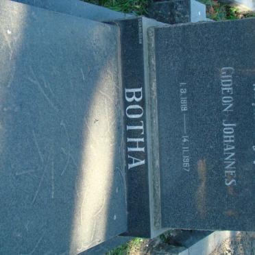 BOTHA Gideon Johannes 1919-1967