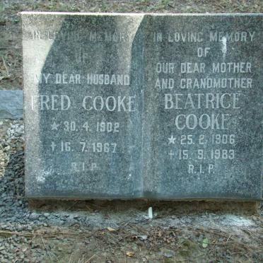 COOKE Fred 1902-1967 &amp; Beatrice 1906-1983