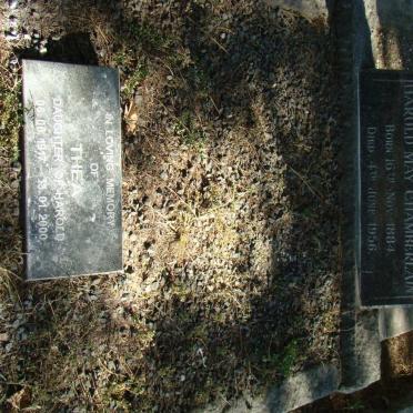 CHAMBERLAIN Harold May 1884-1956 :: CHAMBERLAIN Thea 1917-2000