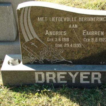 DREYER Andries 1918-1995 &amp; Embren 1923-