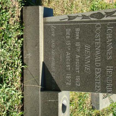 EKSTEEN Johannes Hendrik Oostenwald 1913-1972