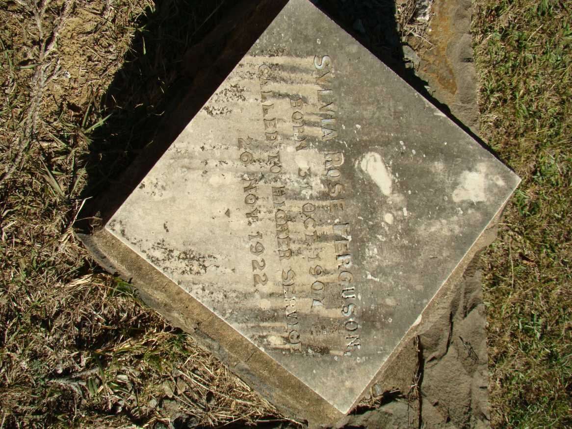 FERGUSON Sylvia Rose 1907-1922