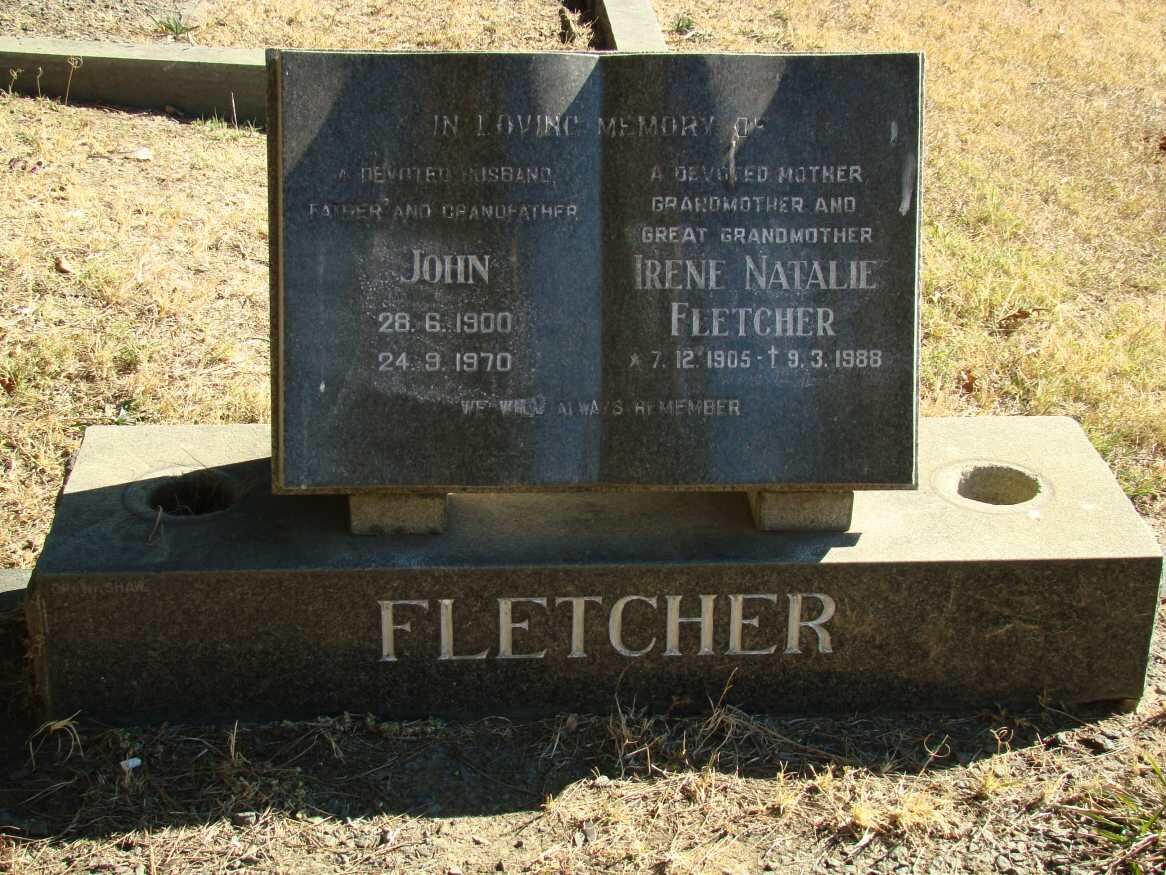 FLETCHER John 1900-1970 &amp; Irene Natalie 1905-1988