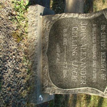 GELLING John Alexander 1900-1964