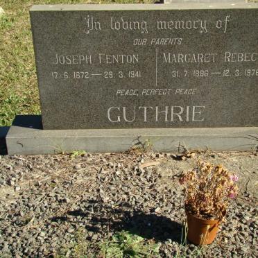 GUTHRIE Joseph Fenton 1872-1941 &amp; Margaret Rebecca 1886-1976