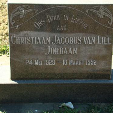 JORDAAN Christiaan Jacobus van Lill 1929-1992