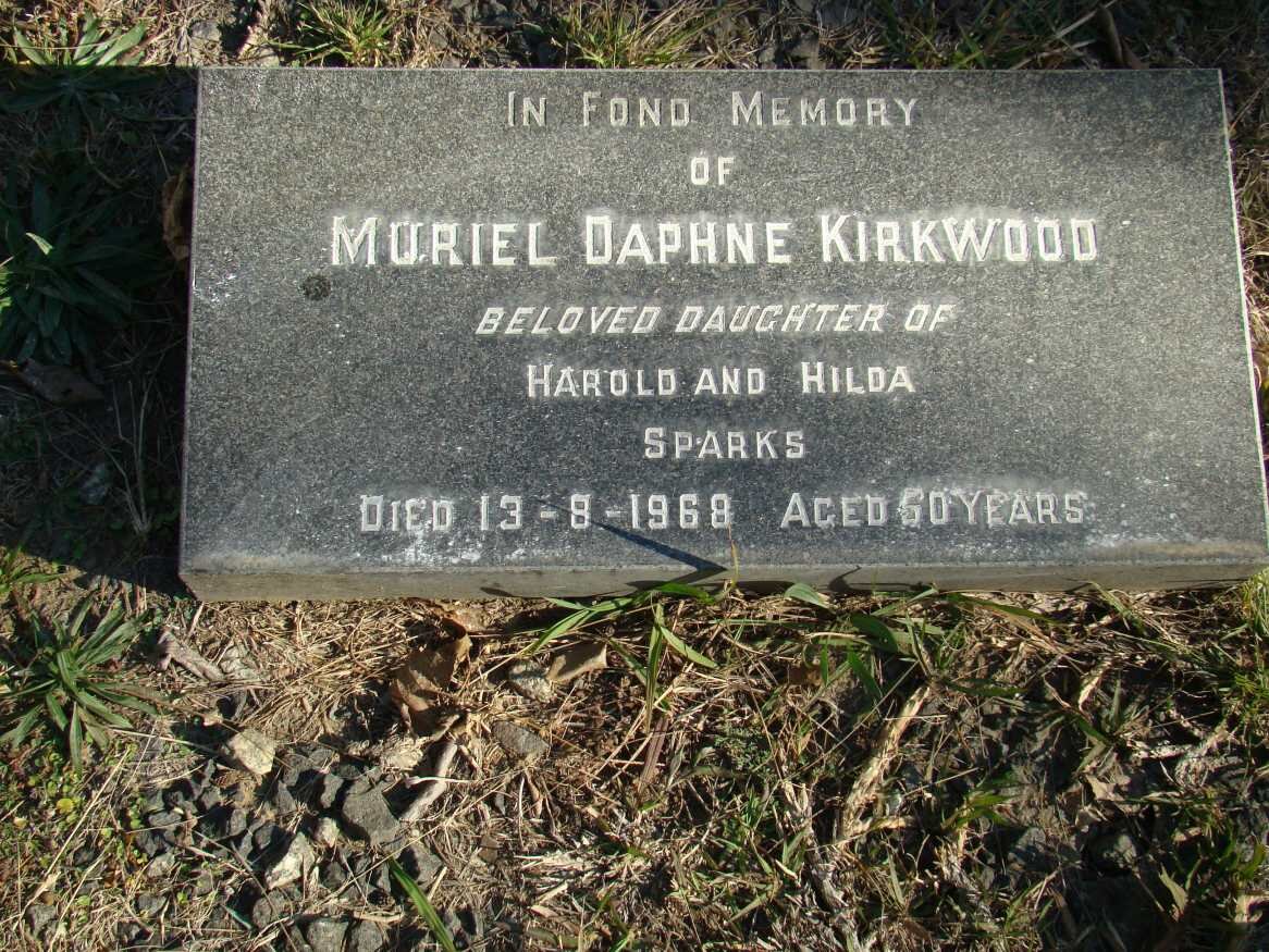 KIRKWOOD Muriel Daphne nee SPARKS -1968