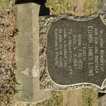 LOWE Edwin James 1933-1957