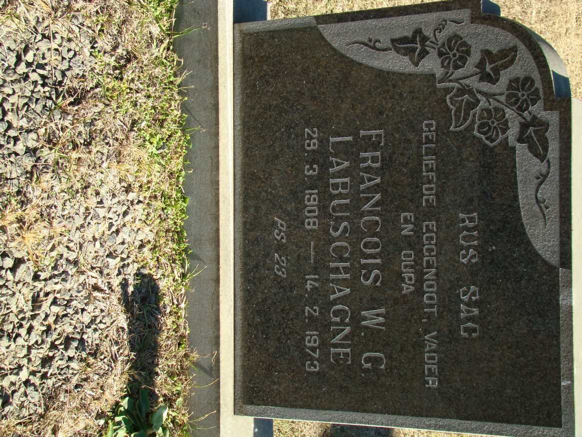 LABUSCHAGNE Francois W.G. 1908-1973