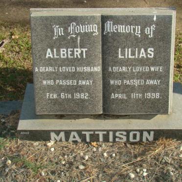 MATTISON Albert -1982 &amp; Lilias -1998