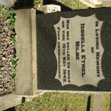 MILNE Isobella Ethel -1942