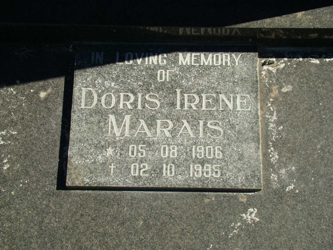 MARAIS Doris Irene 1906-1995