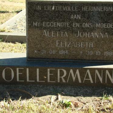 OELLERMANN Aletta Johanna Elizabeth 1914-1989