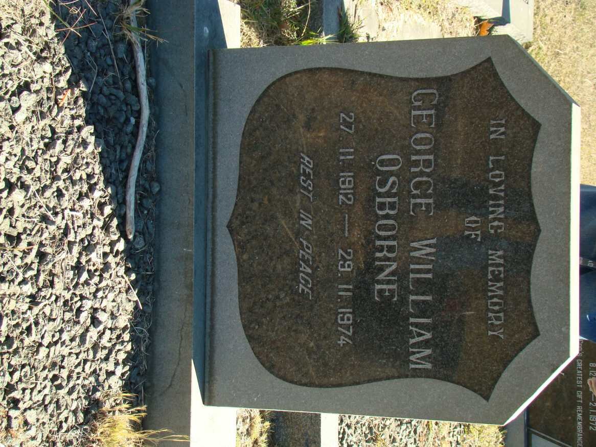 OSBORNE George William 1912-1974