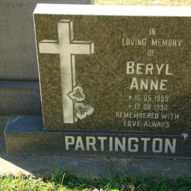 PARTINGTON Beryl Anne 1959-1993