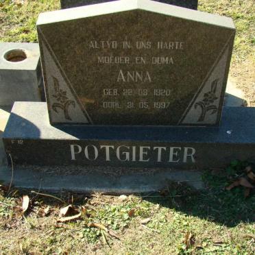 POTGIETER Anna 1920-1997