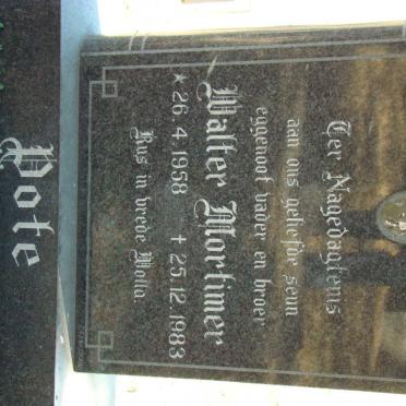 POTE Walter Mortimer 1958-1983