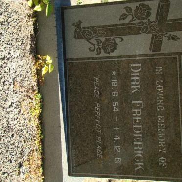 POTGIETER Dirk Frederick 1954-1981