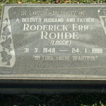 ROHDE Roderick Eric 1948-1988