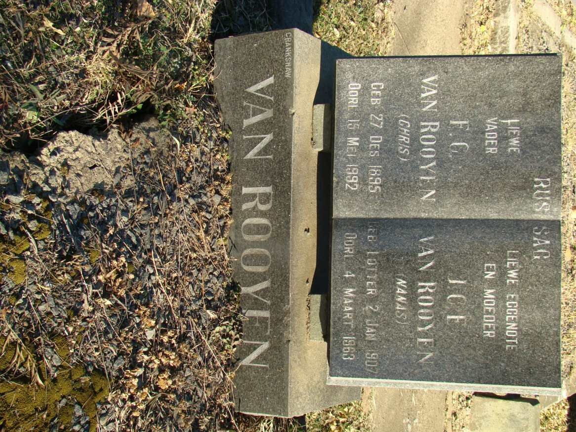 ROOYEN F.C., van 1895-1992 &amp; J.C.E. 1907-1963