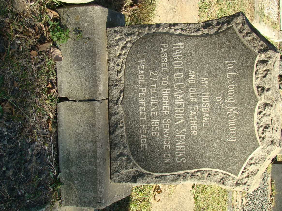 SPARKS Harold Cameron -1956