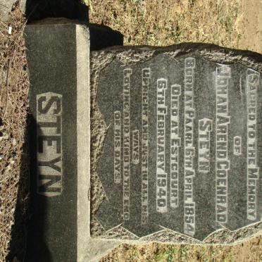 STEYN Johan Arend Coenrad 1854-1940