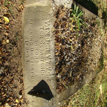 VYVER, van der 1944-1944