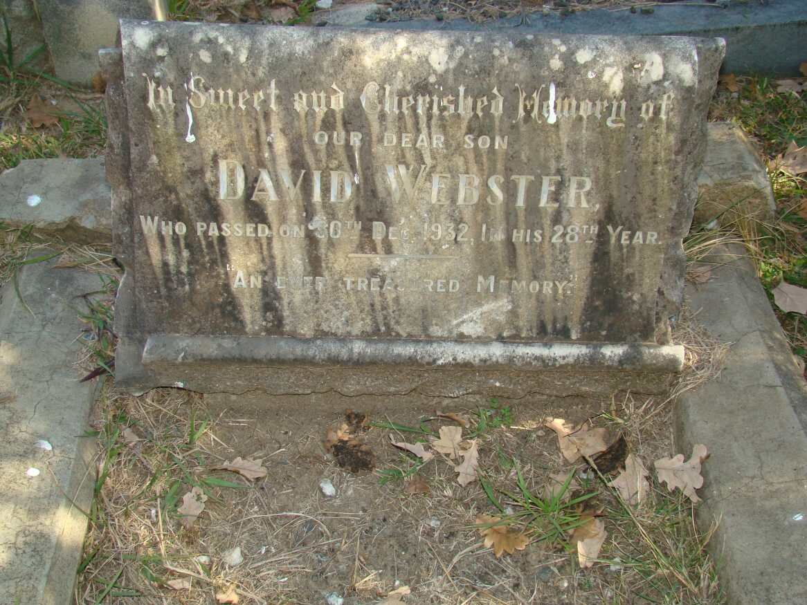 WEBSTER David -1932