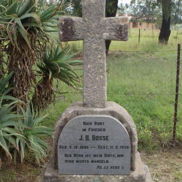 BOSSE J.H. 1882-1930